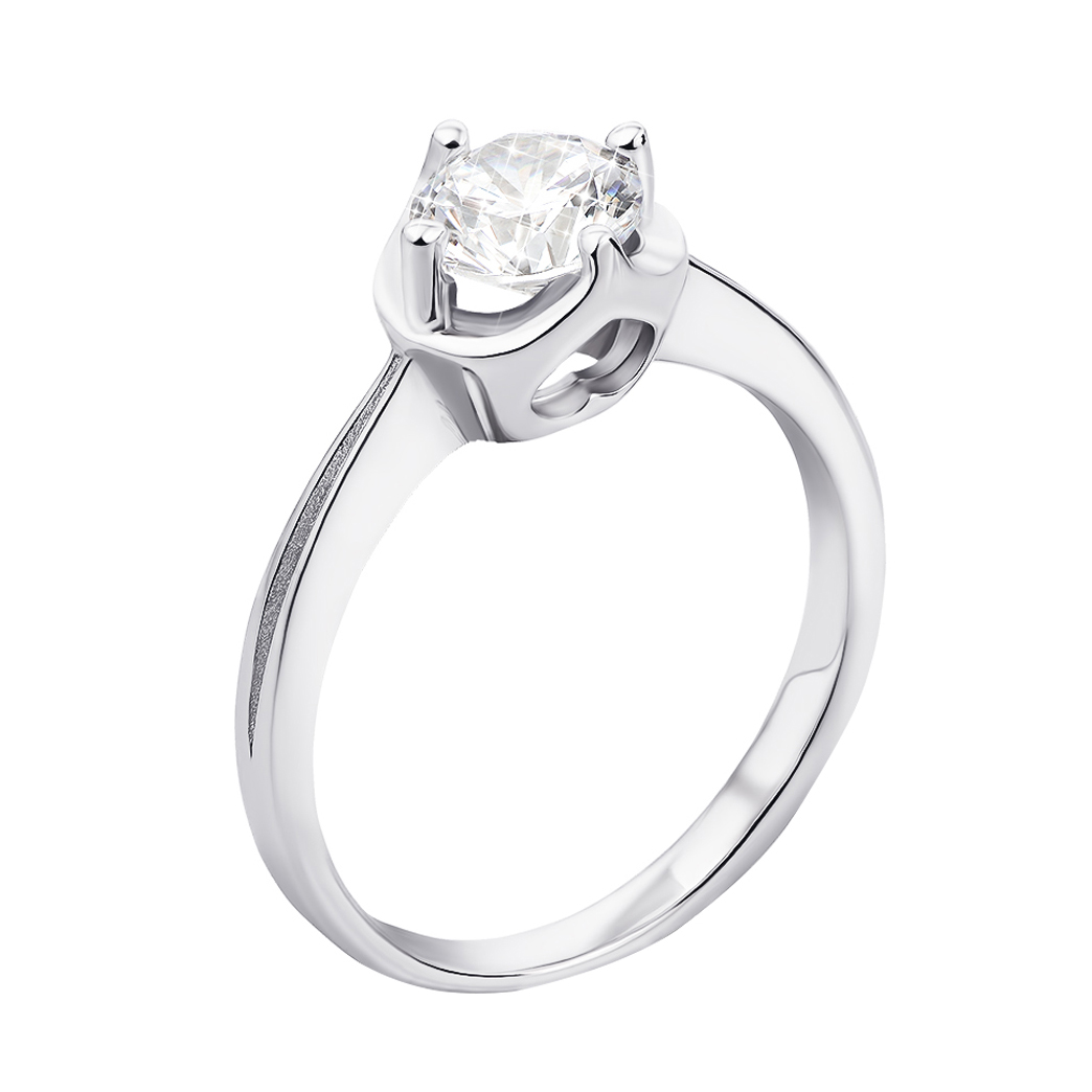 

Серебряное кольцо с цирконием 000126095 16.5 размера