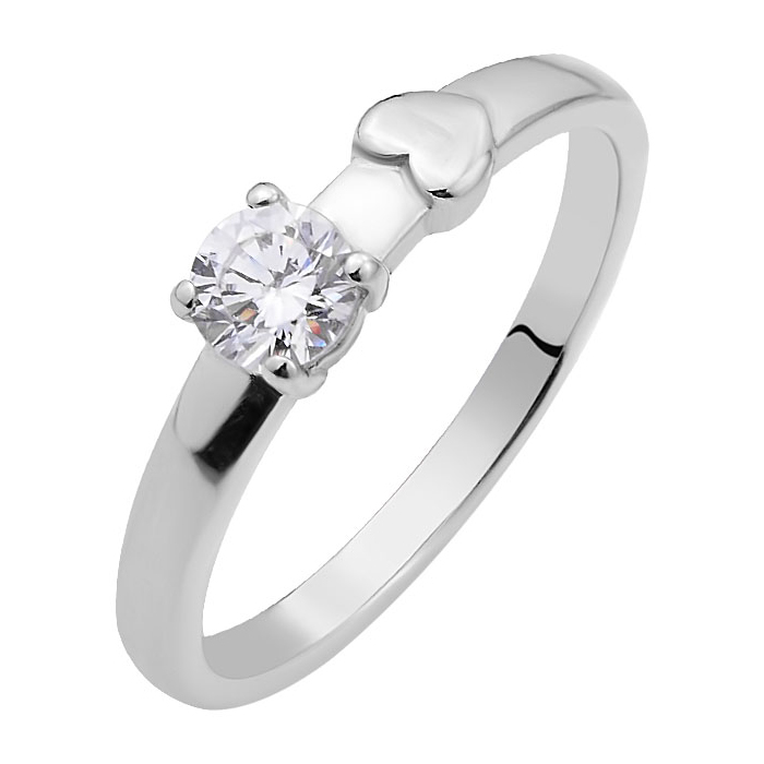 

Серебряное кольцо с фианитом S Zirconia 000103120 18 размера