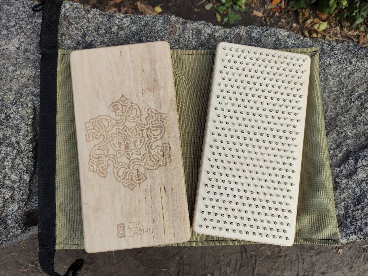 

Доска Садху Zen Sadhu с гвоздями для йогов Ом+Лотос 30х15 см до 46 размера