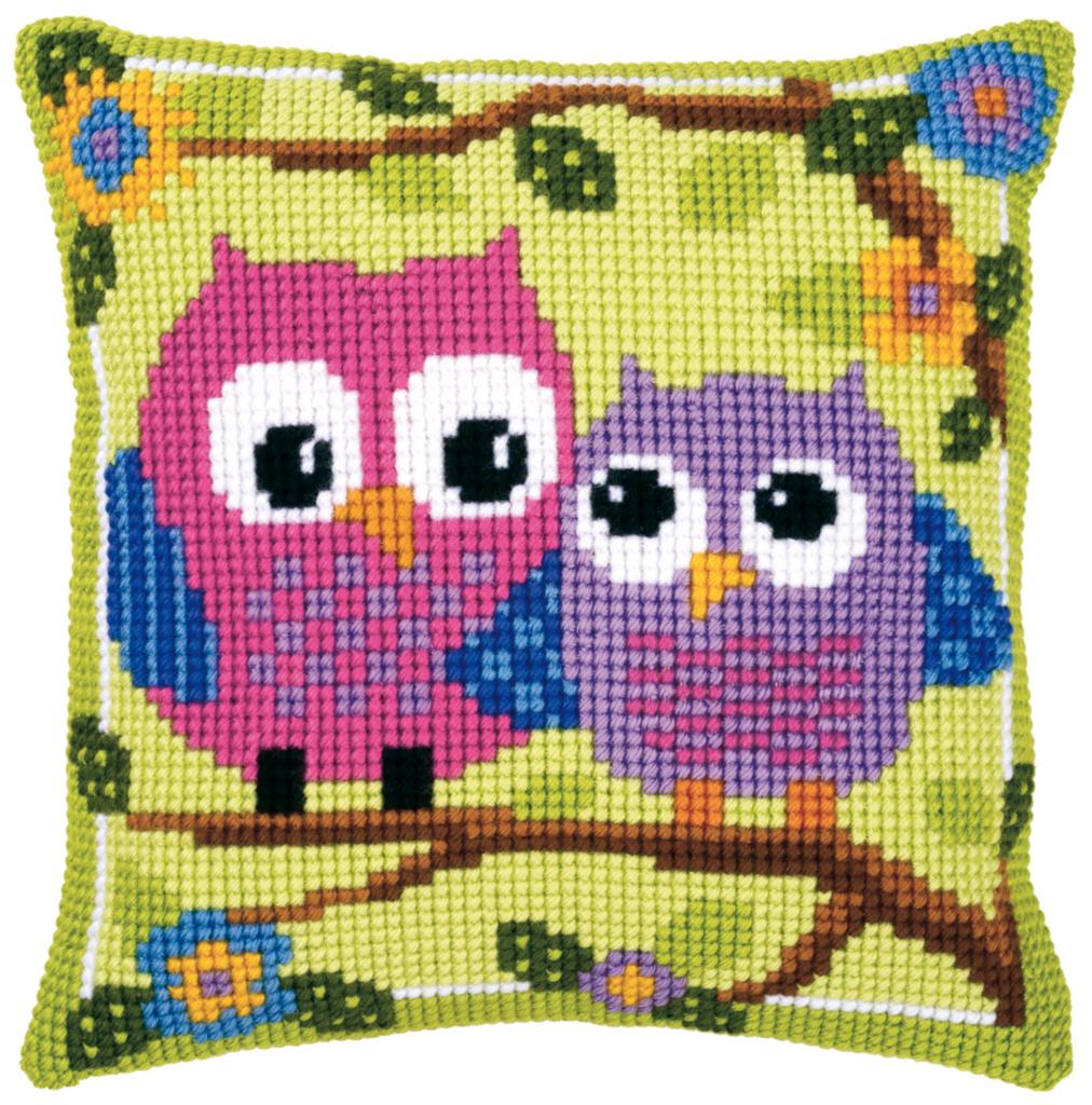 

Набор для вышивания крестом (подушка) Vervaco Owls on a Branch Совы на ветке PN-0021540