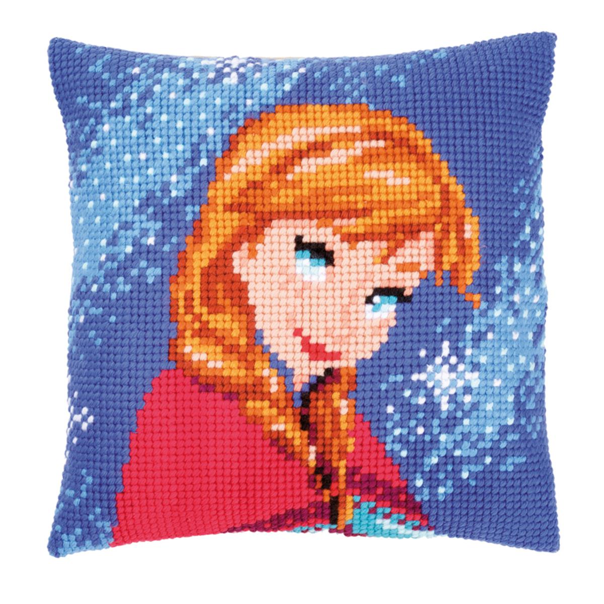 

Набор для вышивания крестом (подушка) Vervaco Disney Frozen Anna PN-0165923