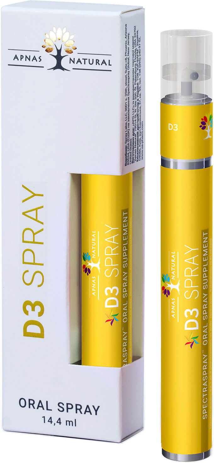 

Натуральный Витамин D3 в спрее Apnas Natural с мятным вкусом (616450975005)
