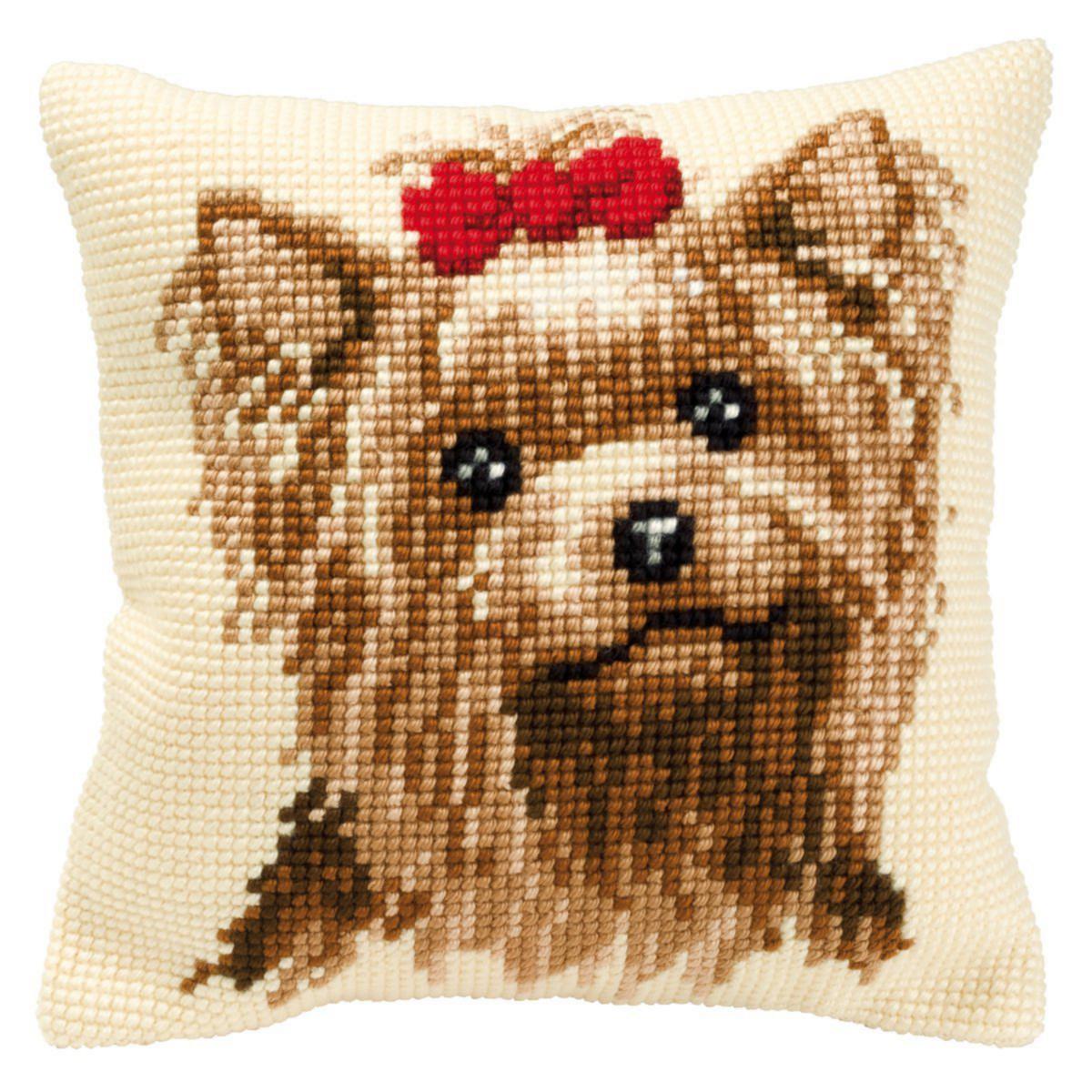 

Набор для вышивания крестом (подушка) Vervaco Yorkshire Terrier Йоркширский терьер PN-0008538