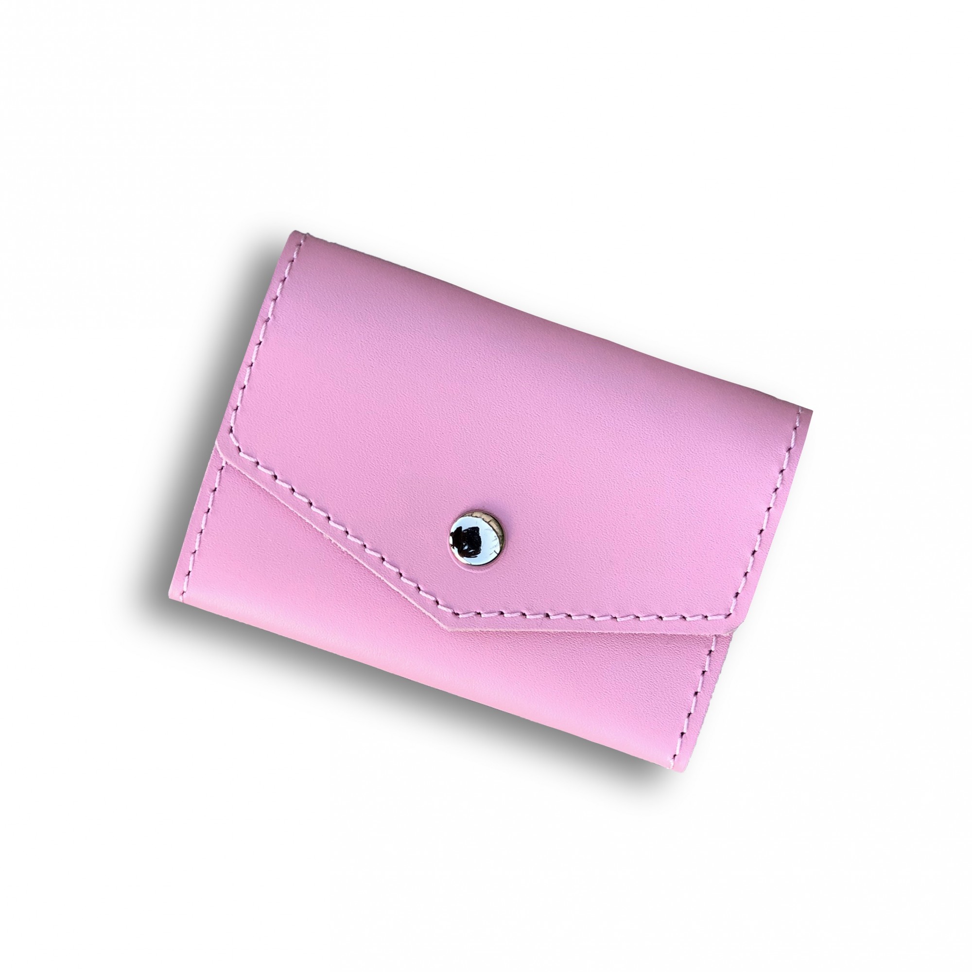 

Кожаный мини Кошелек-кардхолдер TREBA 11028 Розовый