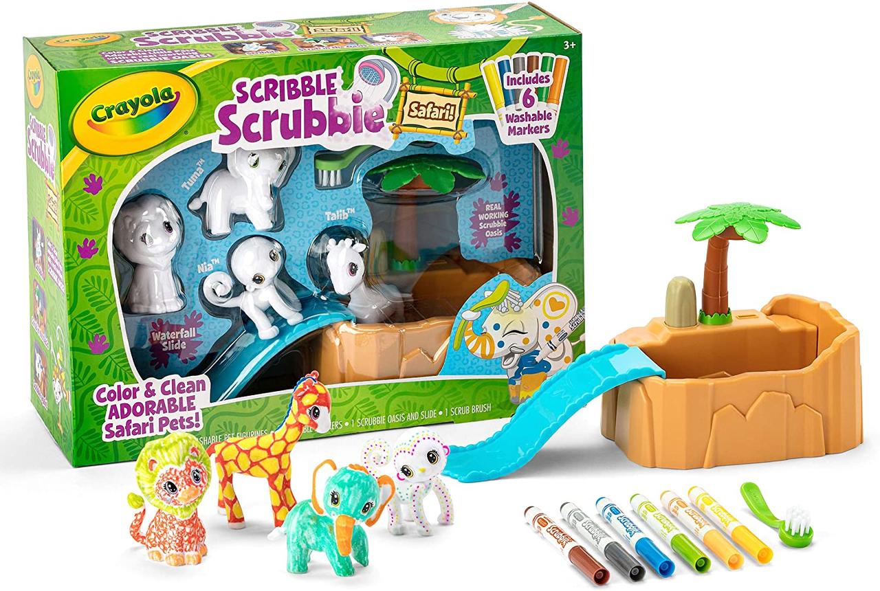 

Набор для творчества Сафари Крайола Crayola Scribble Scrubbie Safari Animals Tub Set