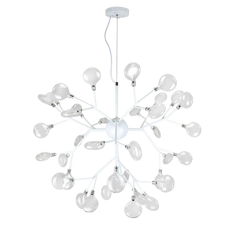 

Люстра молекула подвесная Light House LS-17117-36 WH+CL белая