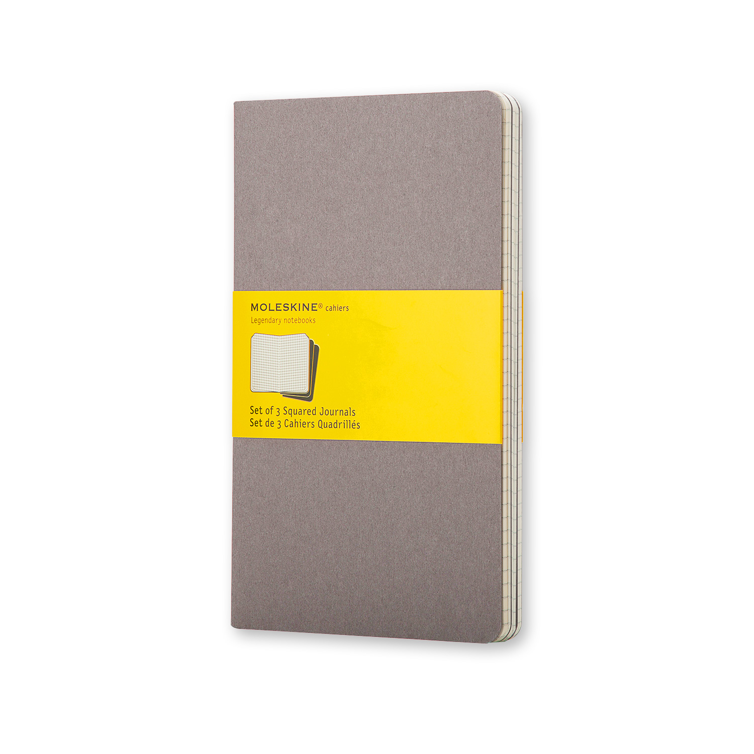 

Записник Moleskine Cahier середній / Клітинка Теплий Сірий (9788866134244)
