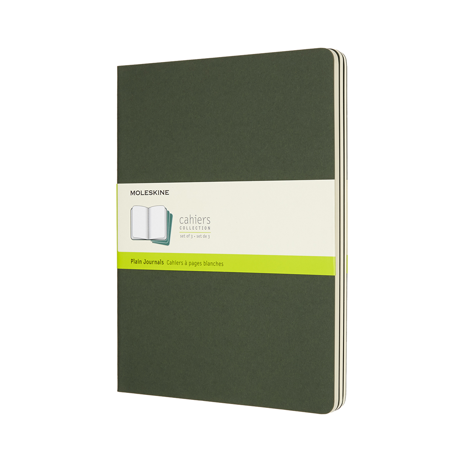 

Записник Moleskine Cahier великий / Нелінований Зелений (8055002855358)