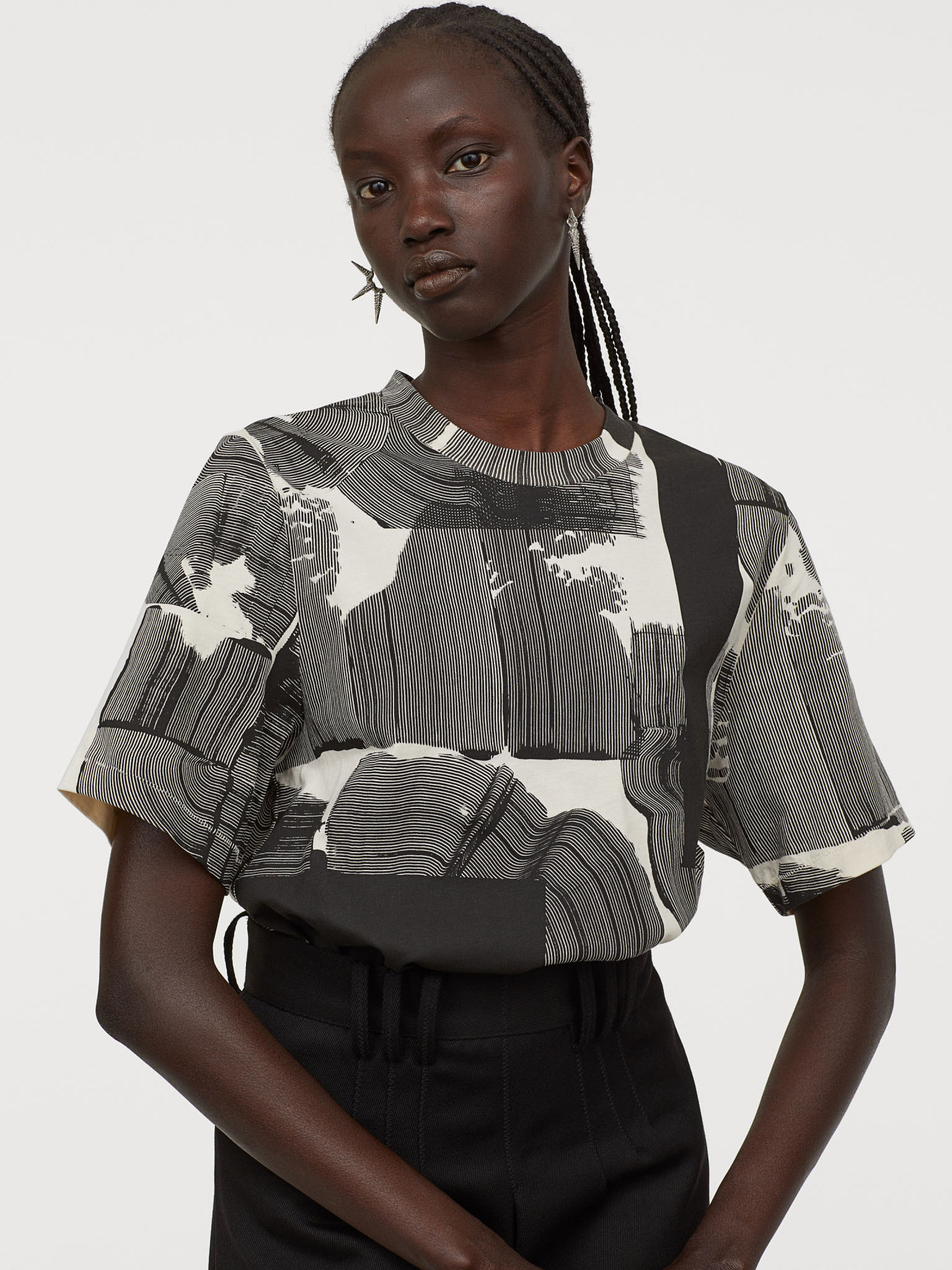 

Футболка H&M Studio 0789393-0 XS Молочная (СА2000001899151)