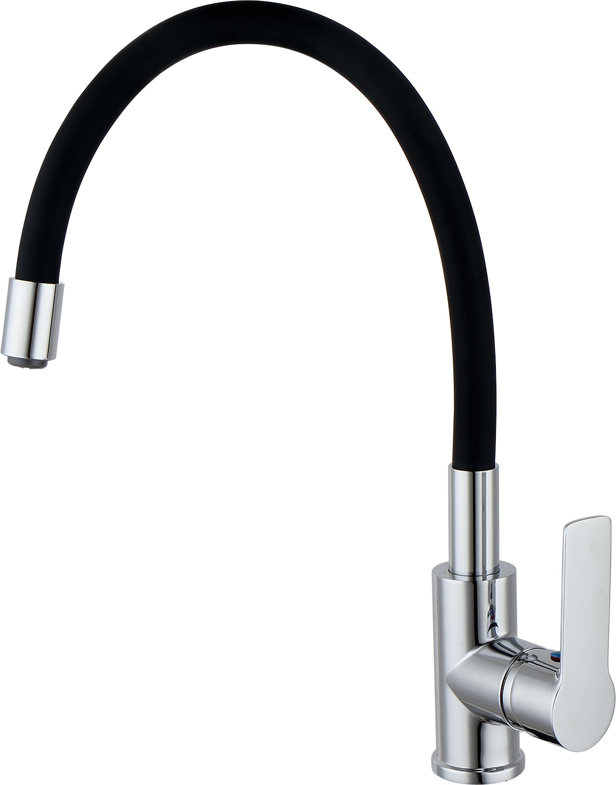 

Смеситель кухонный KERNAU KWT 24 RUBBER BLACK