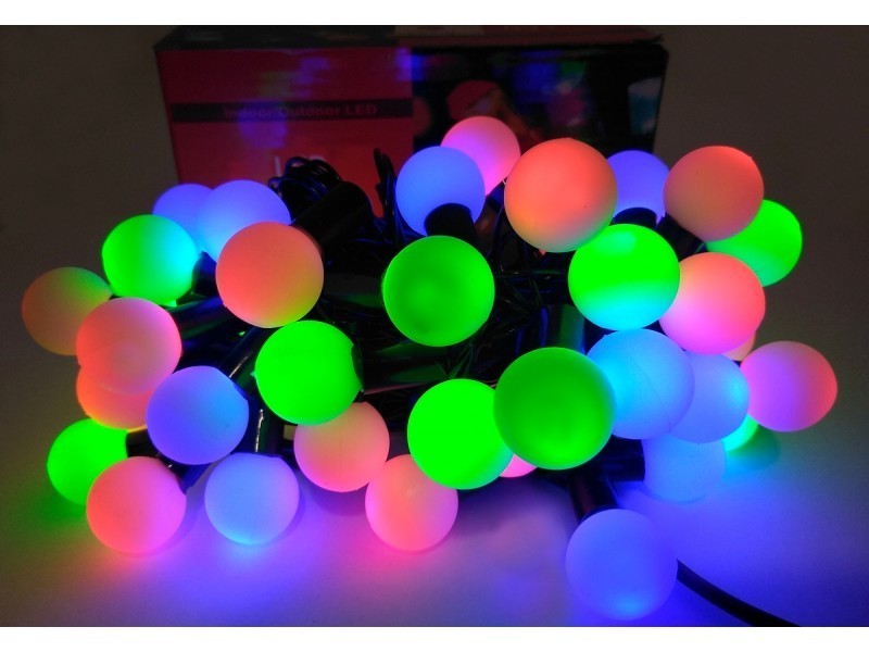 

Гирлянда светодиодная Шарик большой 50 LED - черный провод
