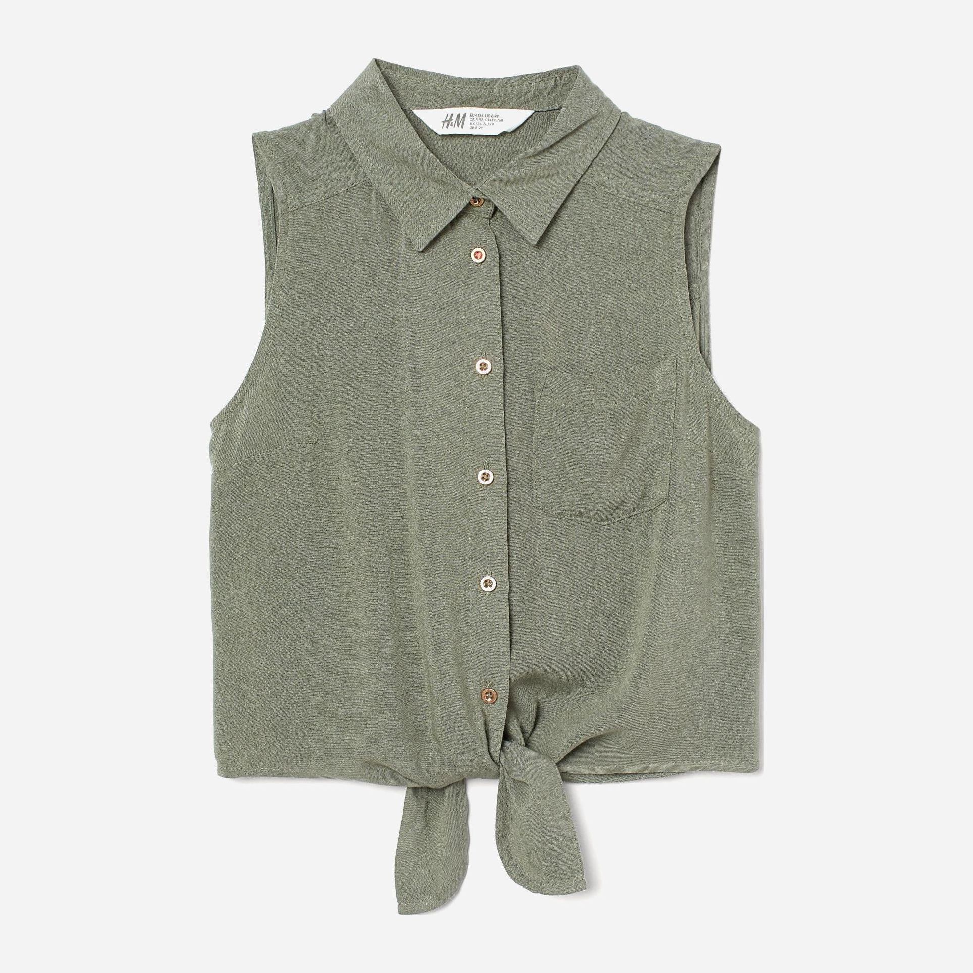 

Блузка H&M 0867837-1 134 см Хаки