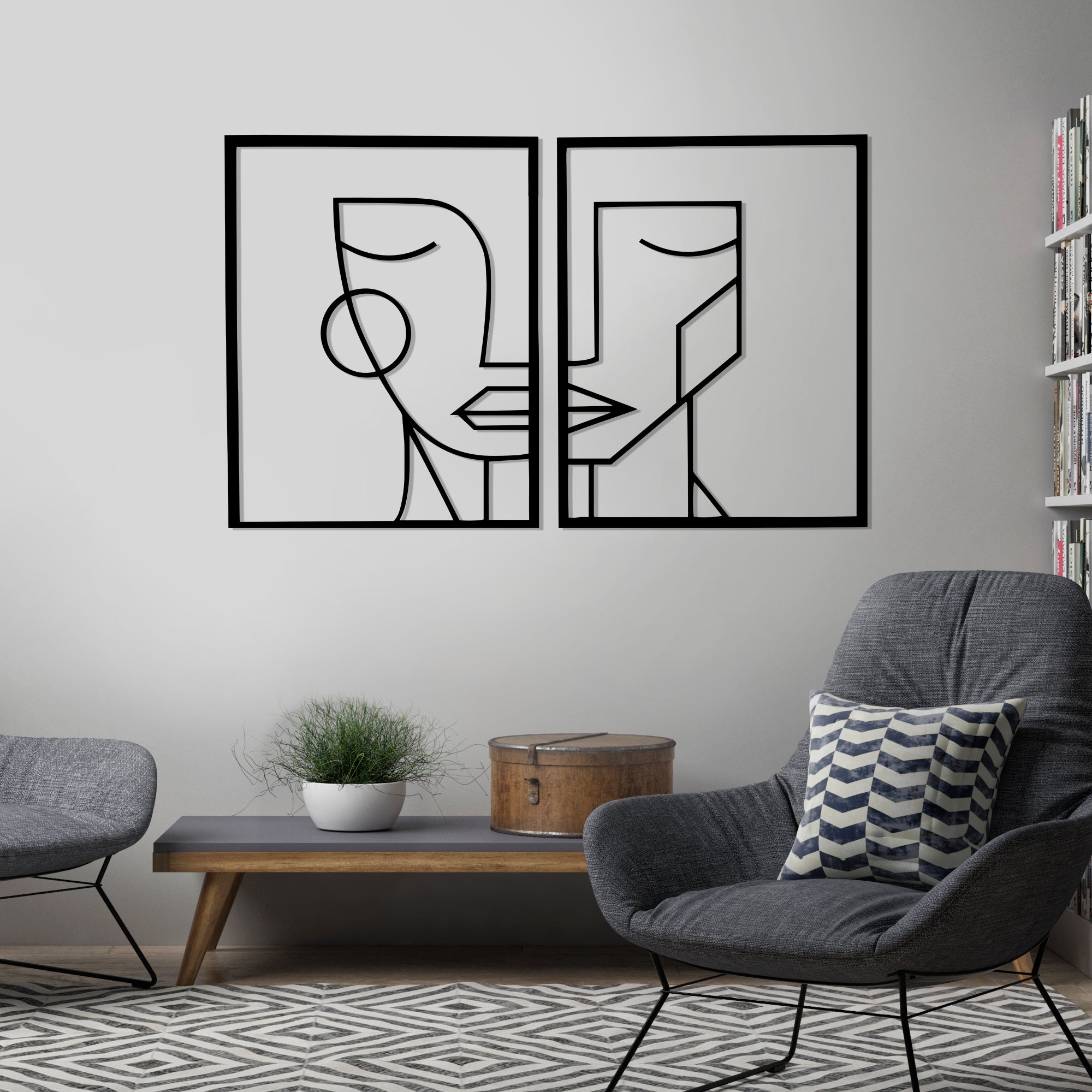 

Деревянная дизайнерская картина "Two Souls" (40 x 23 см)