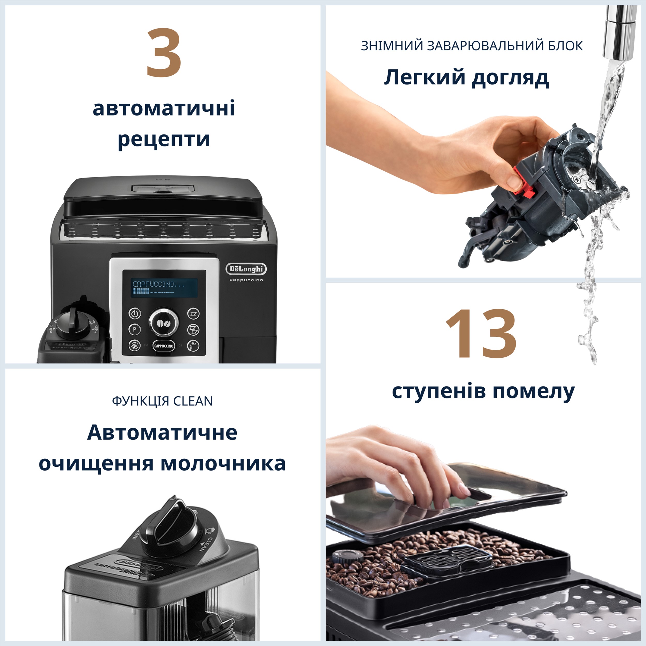 Кофемашина DELONGHI Capuccino ECAM23.460.B – отзывы покупателей | ROZETKA