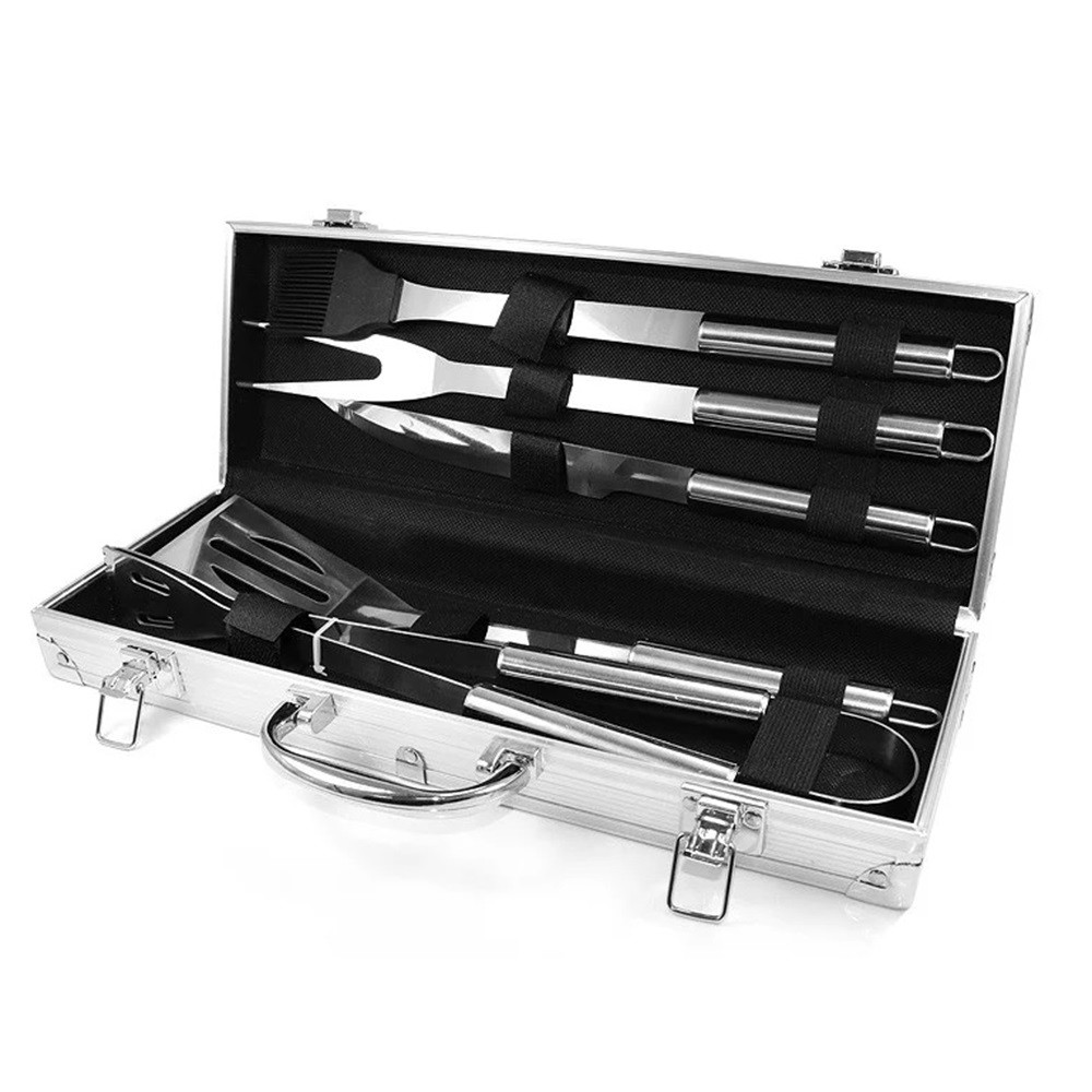 

Набор для мангала BBQ Tools Set AL-5 в алюминиевом кейсе 37х13х7см(FGHGF4567)