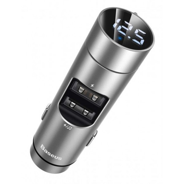 

Автомобільний зарядний пристрій з FM-модулятором Baseus Energy Column Car Wireless MP3 Charger(PPS Quick Charger-English) Silver