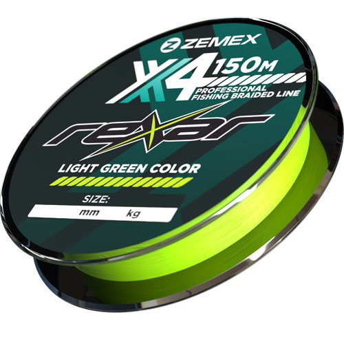 

Шнур ZEMEX REXAR X4 150 м 0.24 мм 11.83 кг light green спиннинг (6912084409096)