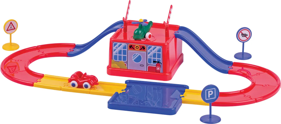 

Игровой набор Viking Toys Парковка с дорогой и техникой (45540) (7317670455409)