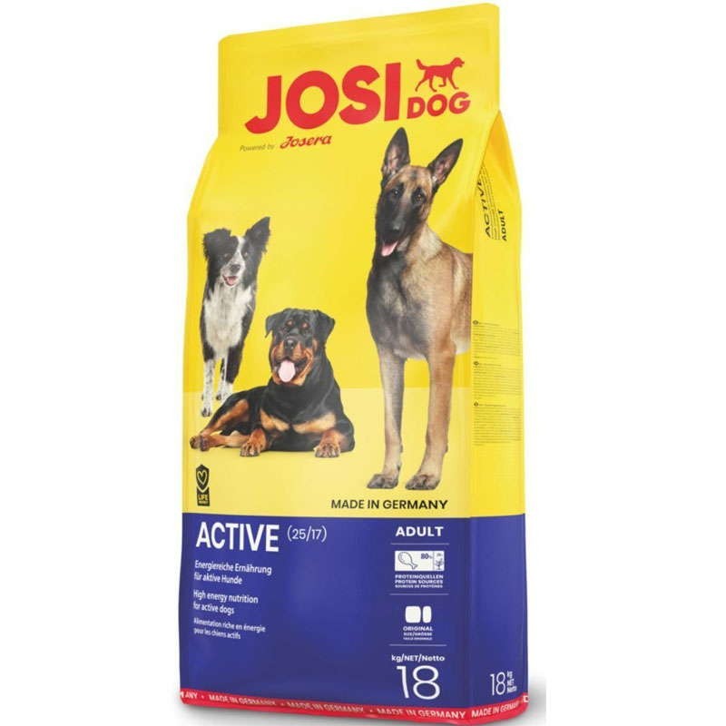 

Сухой корм для взрослых активных собак JosiDog Active 18кг