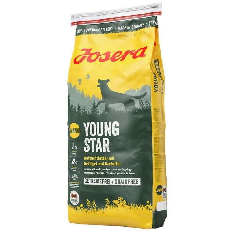 

Сухой корм для щенков и молодых собак Josera Young Star беззерновой 15кг