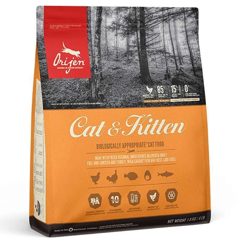 

Orijen (Ориджен) Cat & Kitten корм для кошек и котят всех пород 1.8кг