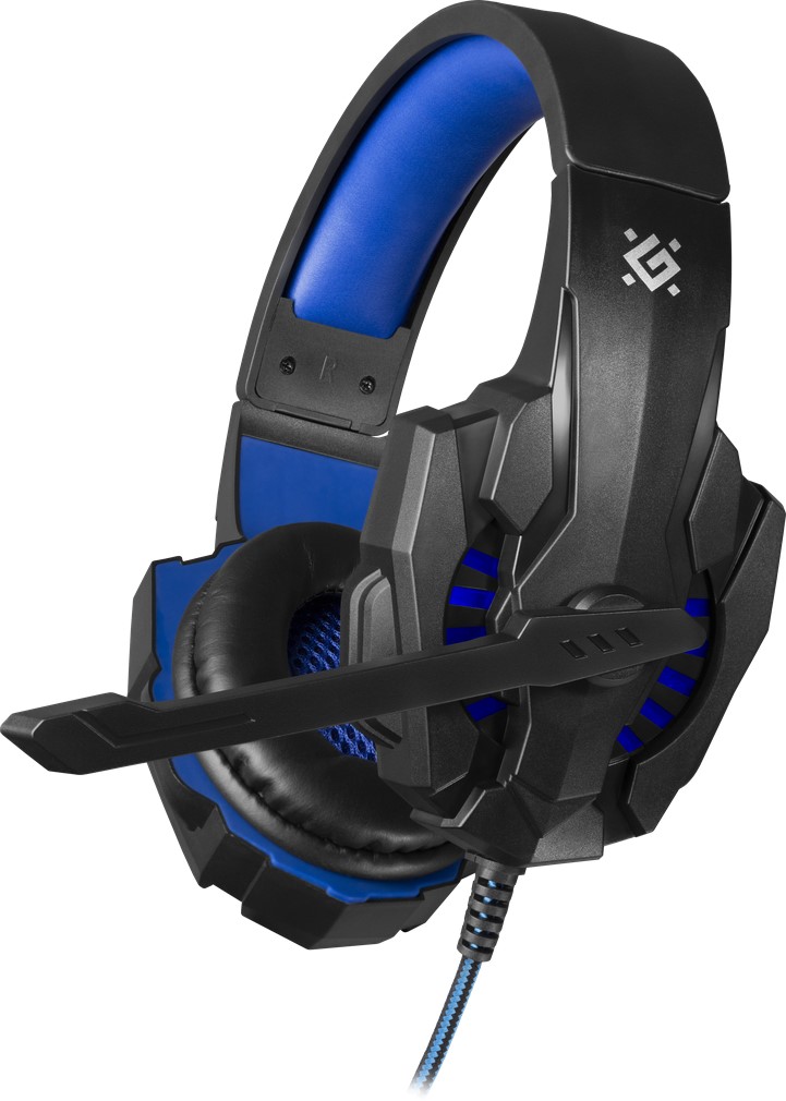 

Наушники Defender Warhead G-390 Black-Blue (4714033640381)