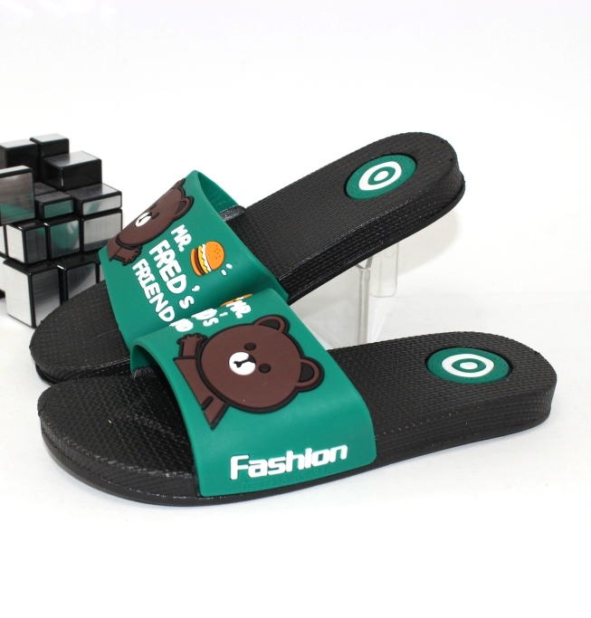 

Шлёпанцы для мальчика Fashion 048 green 31 19.5см зелёный
