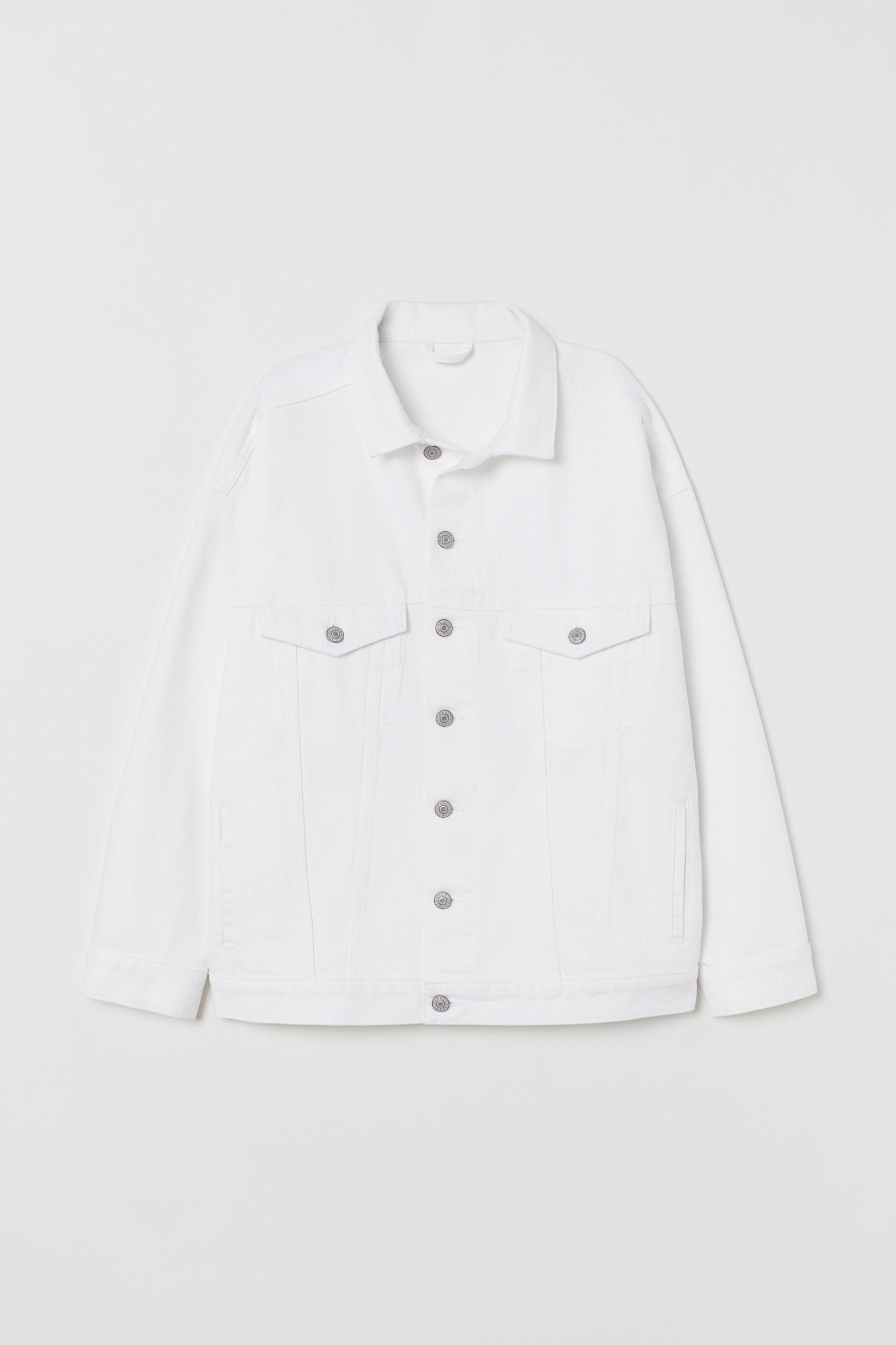 

Куртка джинсовая H&M  белый 1311707782, Куртка джинсовая H&M XS белый 1311707782