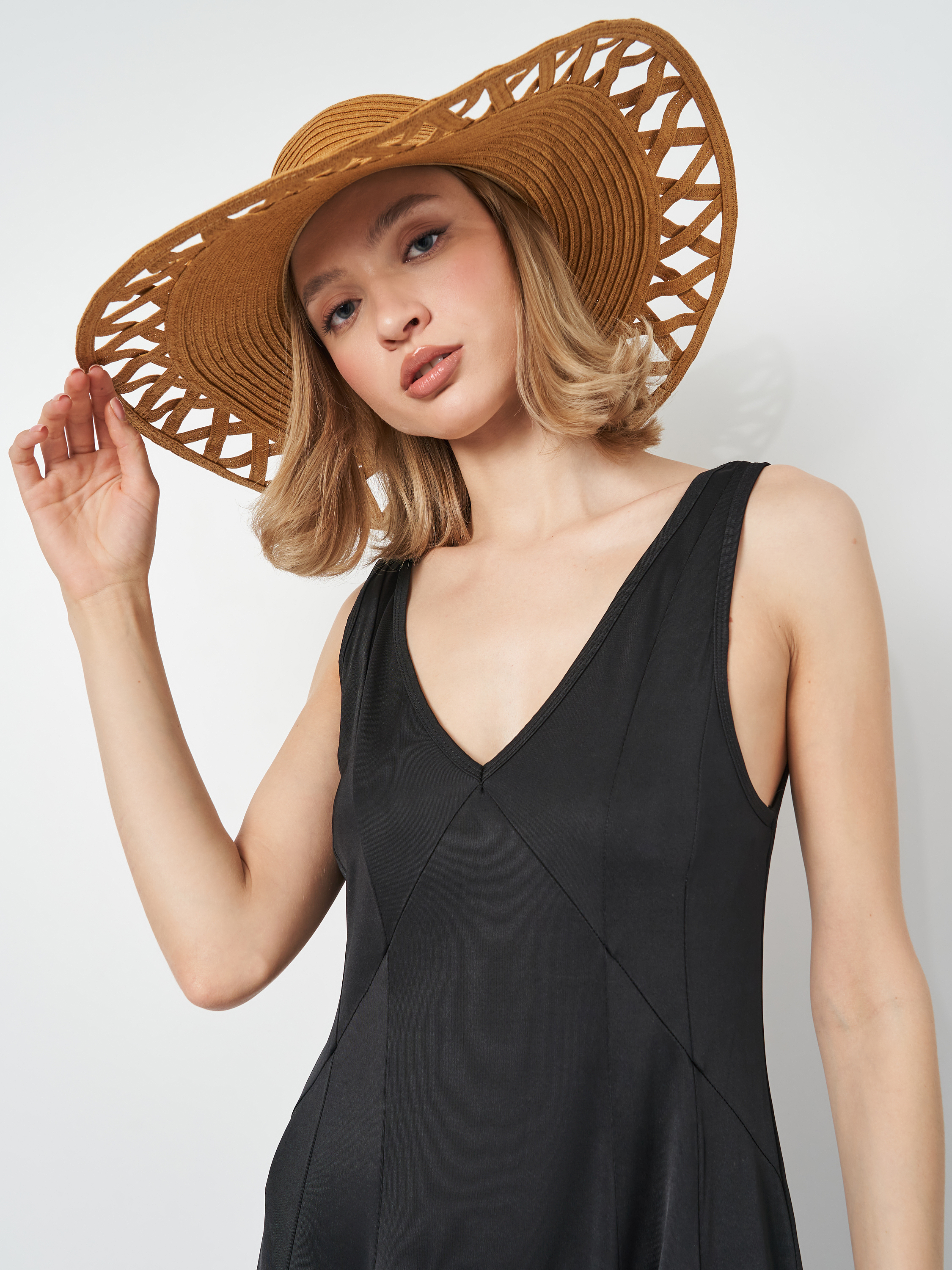 

Шляпа bonprix collection 52 58 бежевый 647670