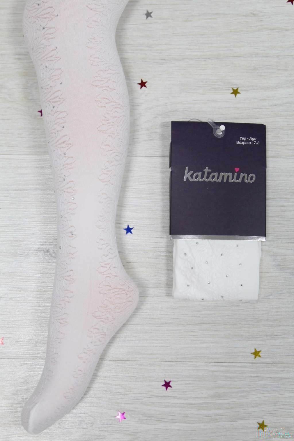 

Колготки Katamino 122-128 / 7-8 лет см Белый