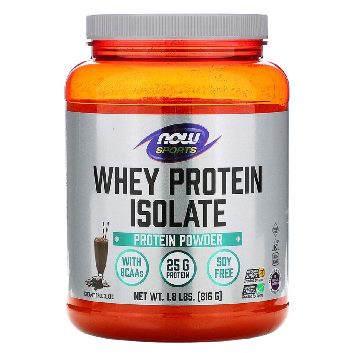 

Протеины Now Foods Изолят сывороточного Протеина вкус сливочного шоколада Whey Protein Isolate порошок 816 гр