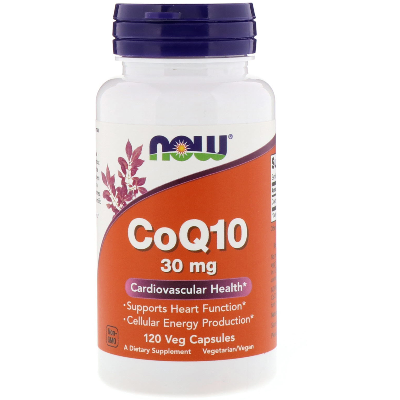 

Антиоксиданты Now Foods Коэнзим Q10 CoQ10 30 мг 120 вегетарианских капсул