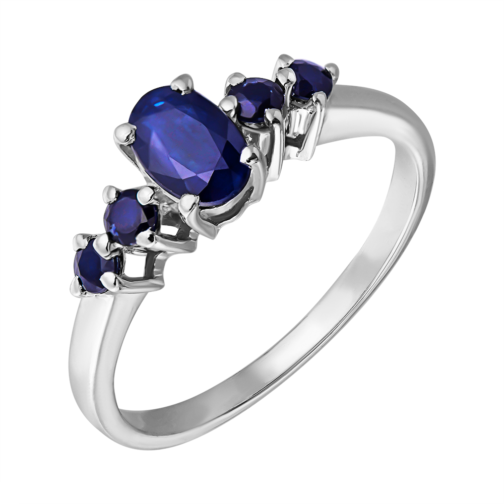 

Серебряное кольцо с сапфирами 000132490 17.5 размера