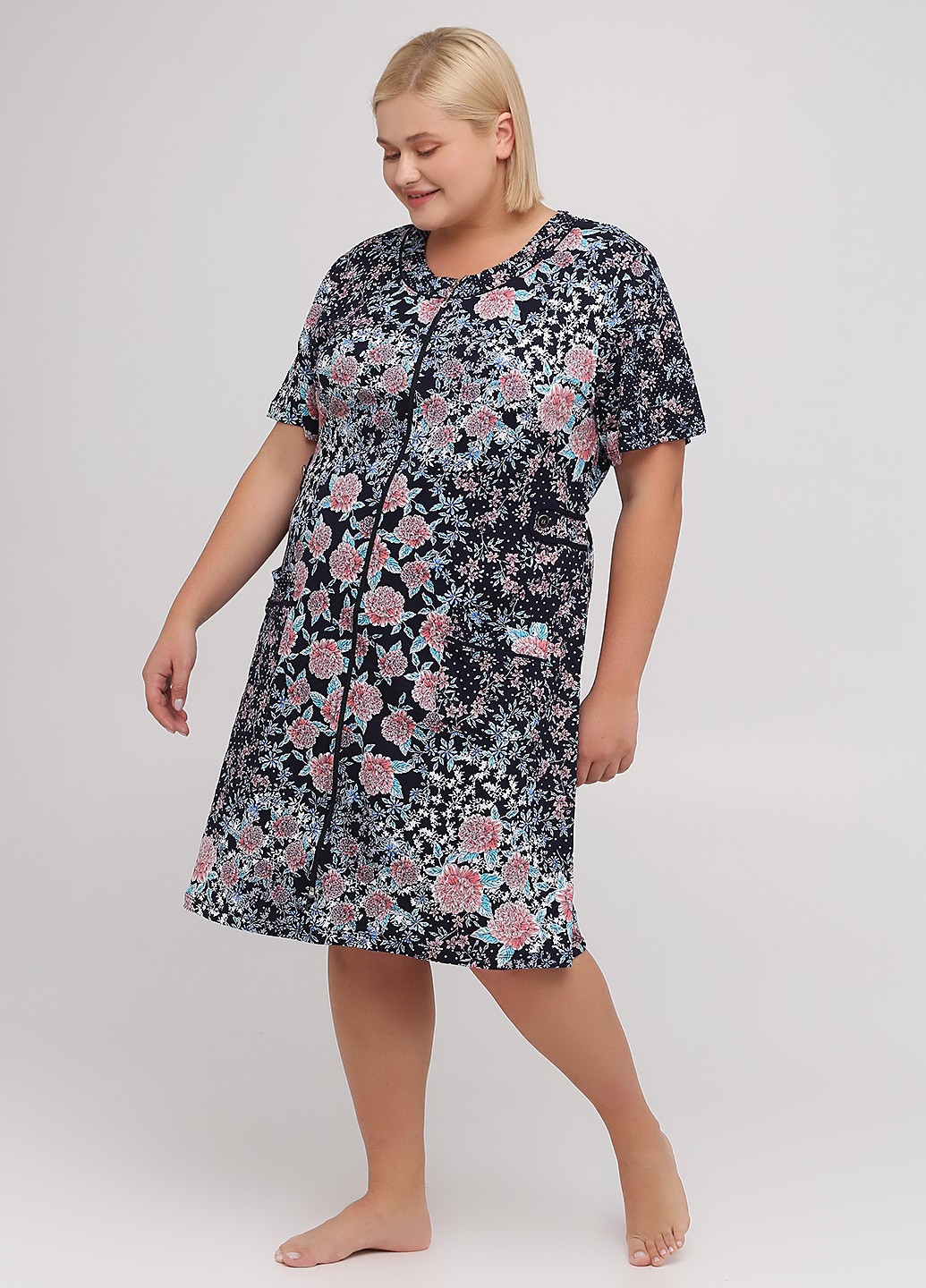 

Халат женский Romeo Life  цветной (7434-B, Халат женский Romeo Life 6XL цветной (7434-B)