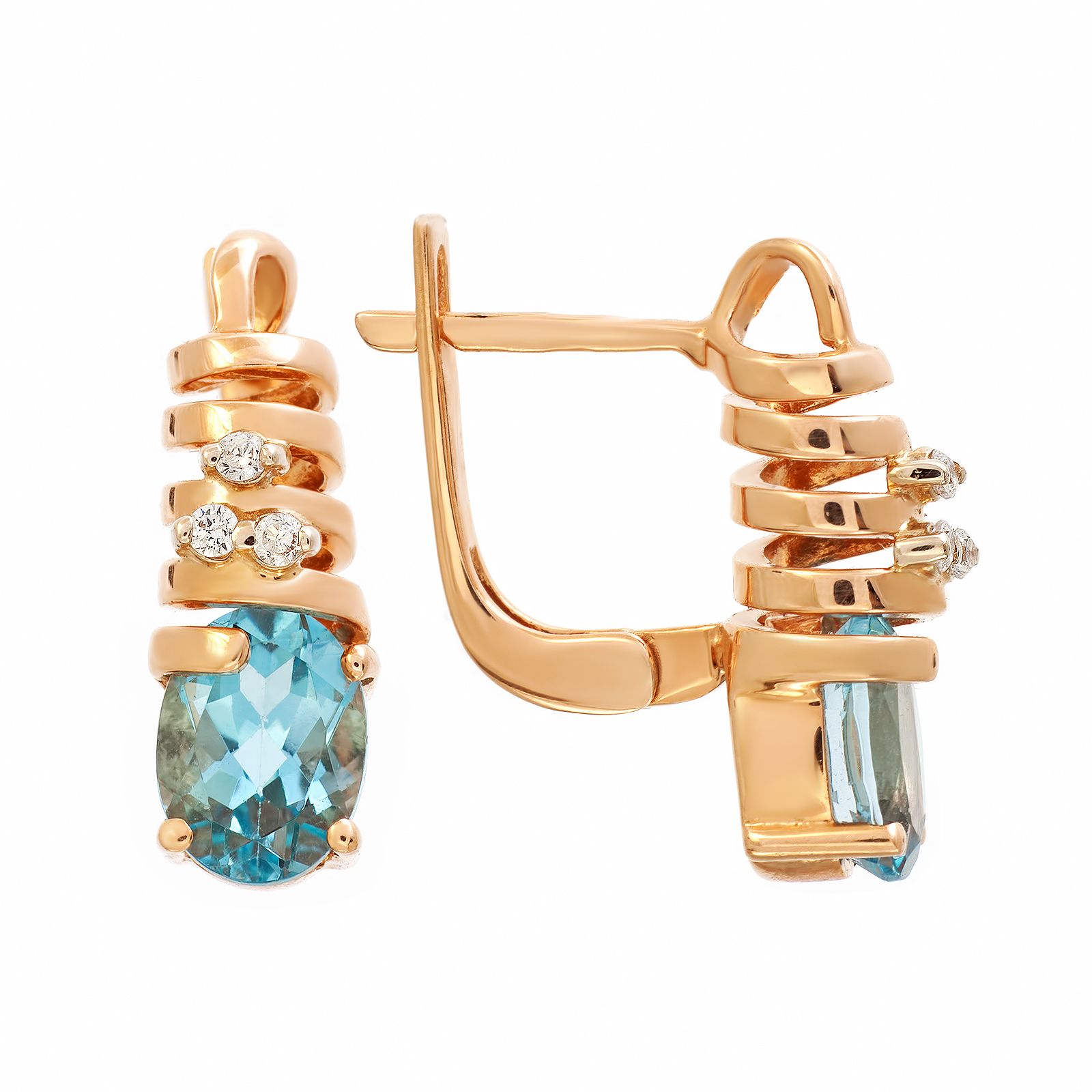 

Золотые серьги Planeta Zolota 5.90г (EH28)