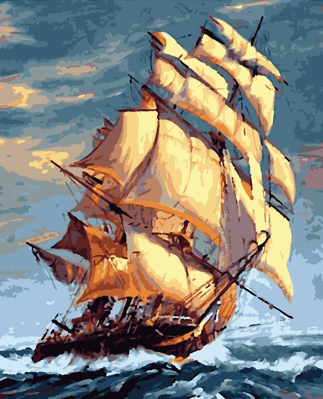 

Картины по номерам Artissimo На всех парусах 40*50 см