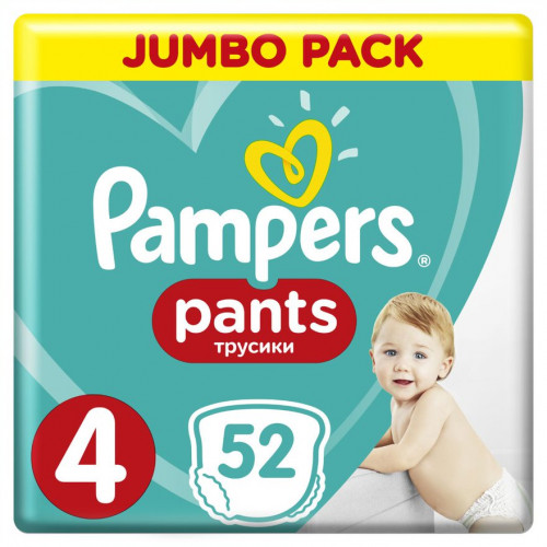 

Дитячі підгузки Pampers Pants Maxi 9 15 кг Джамбо 52 (bc-344662)