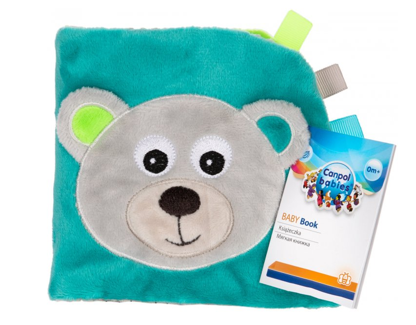 

Іграшка-книжечка м'яка Canpol babies 68/075_grey розвиваюча BEARS (bc-357129)