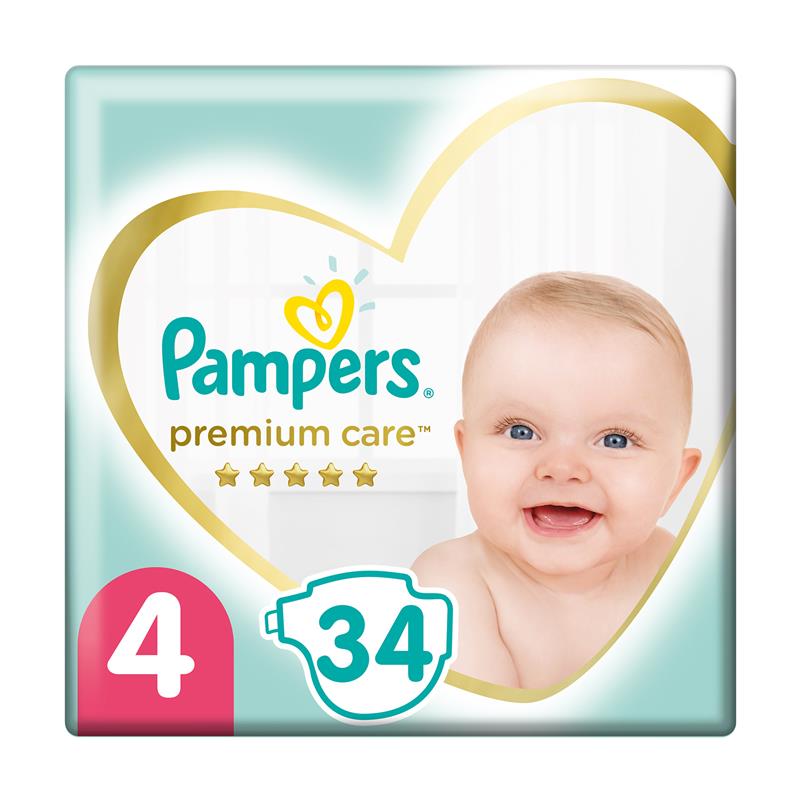 

PAMPERS Підгузки Premium Care Maxi (9-14 кг) Економ Мінус Упаковка 34 (bc-356360)