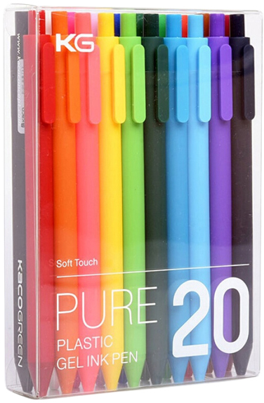 

Набор гелевых ручек Xiaomi Kaco Pure Gel Pens K1015 20 цветов (Ф08736)