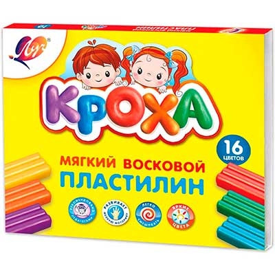 

Пластилин 16цв мягкий со стеком Кроха 28С1646-08