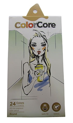 

Карандаши цветные 24шт круглые+1 графитный Color Core MARCO 3130-24CB