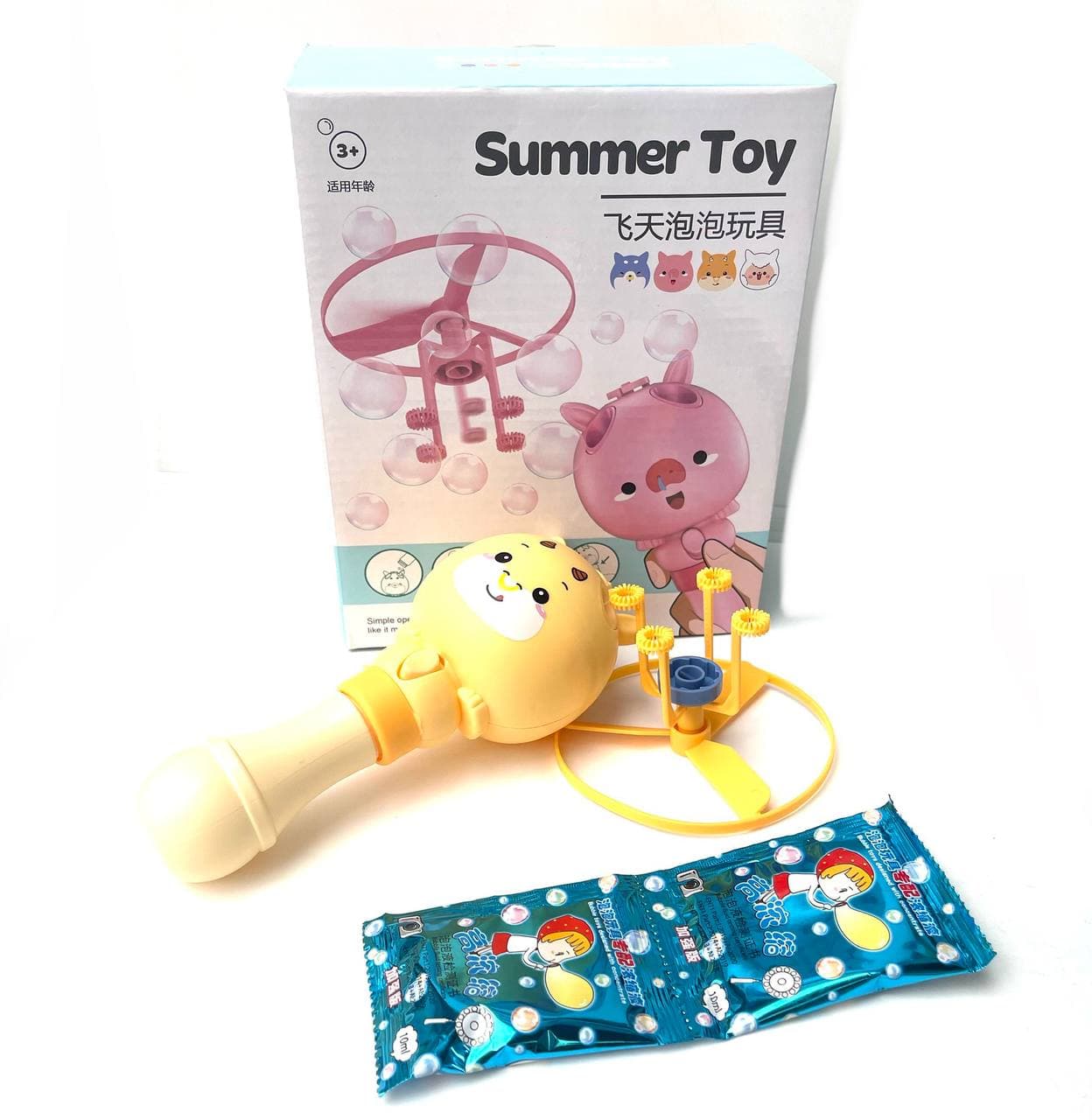 

Коптер генератор мыльных пузырей Summer Toy 802 Желтый (NMX-161)