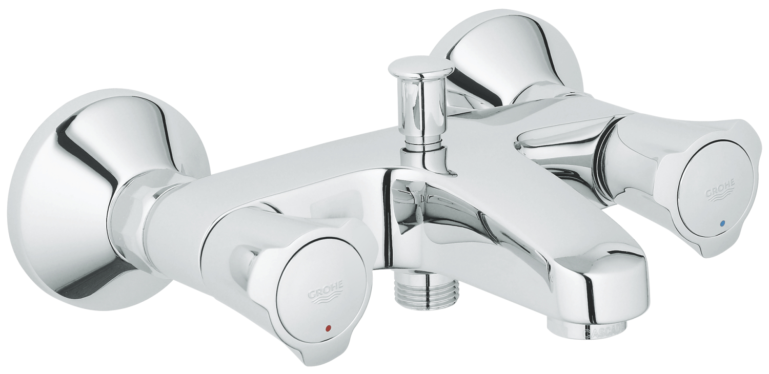 

Cмеситель для ванной двухвентильный с коротким изливом GROHE Costa L хром латунь 25450001
