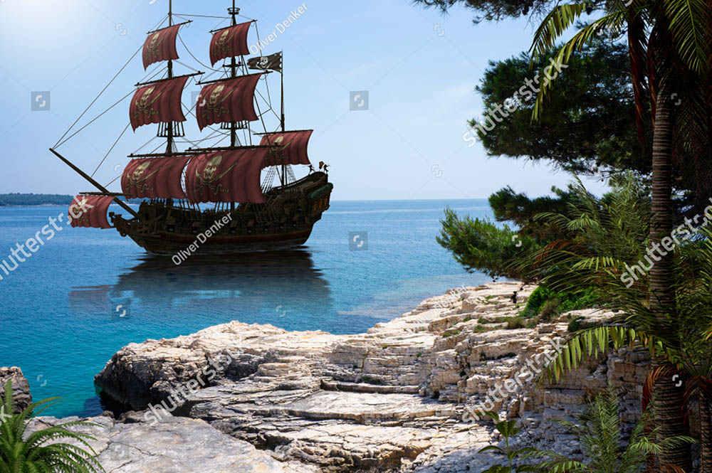 

Фотообои ArtSide Пиратский корабль (1151430104) Жаккард