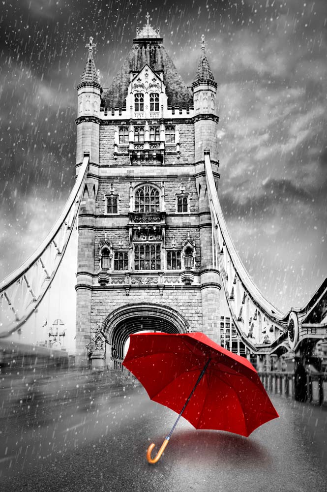 

Фотообои ArtSide Зонт на Тауэрском мосту (1035593611) Базальт