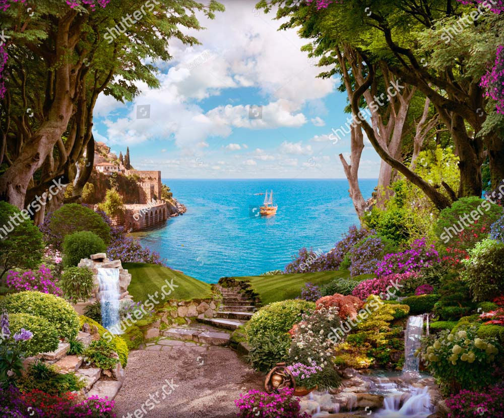 

Фотообои ArtSide Фреска с видом на море (1442535923) Иней
