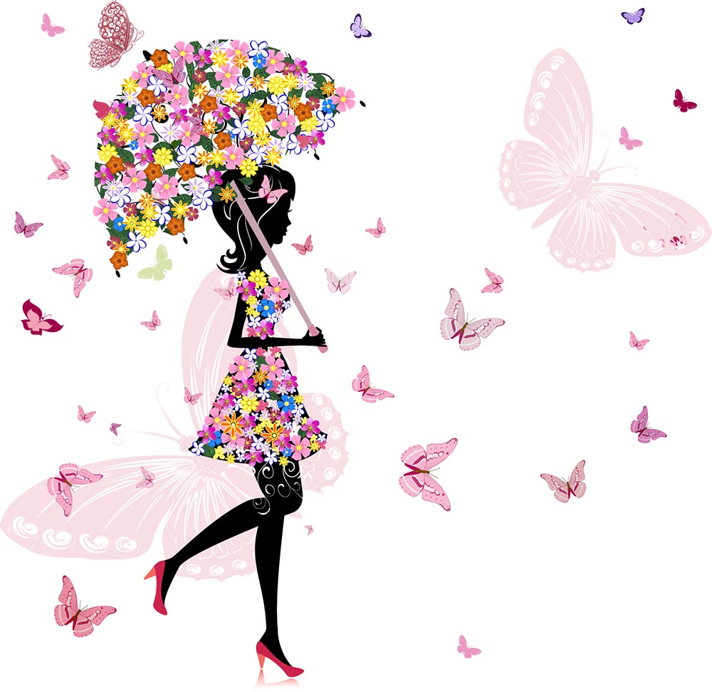 

Фотообои ArtSide Фея цветов (85389001) Холст