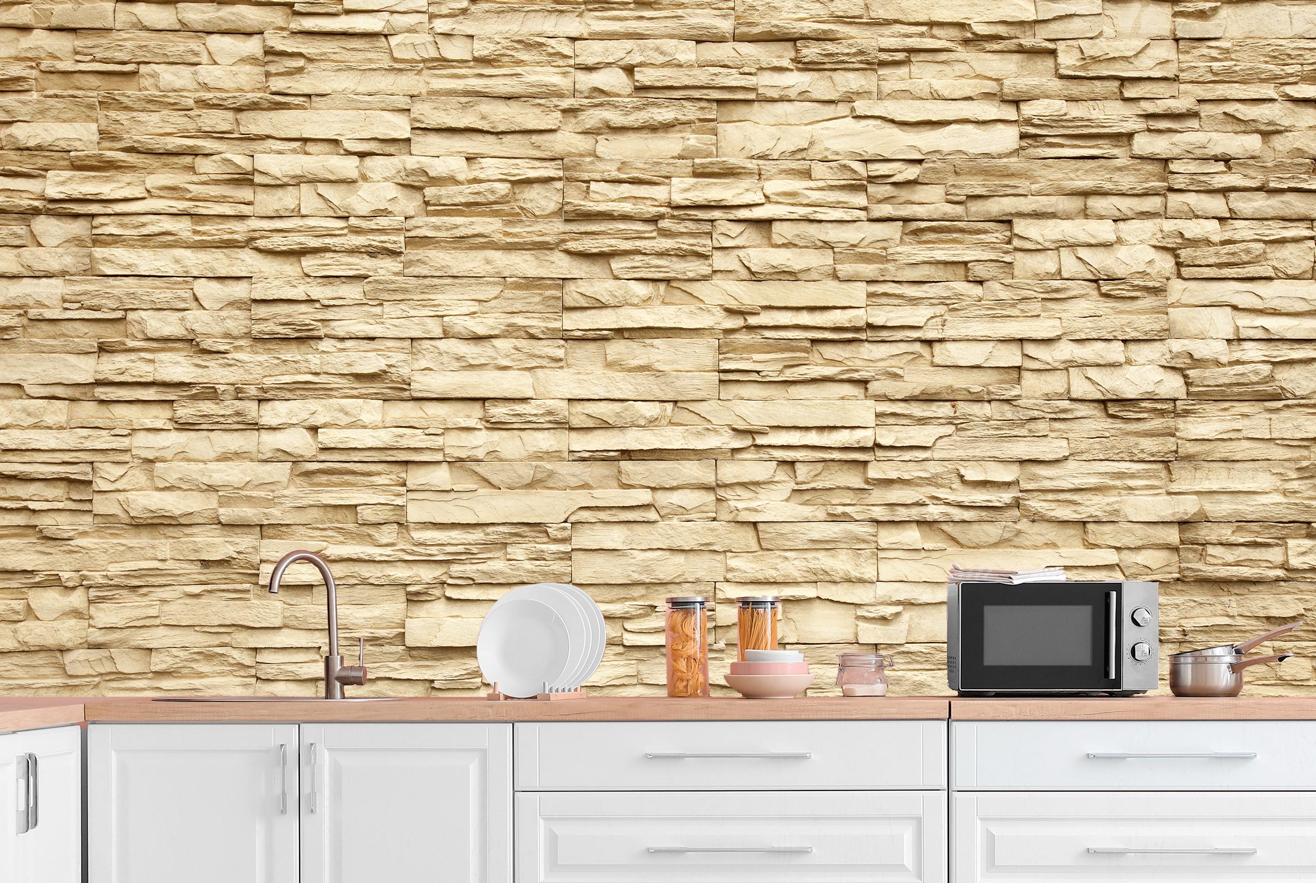 

Виниловые Фотообои Walldeco Песочный кирпич 285x190 Волокно