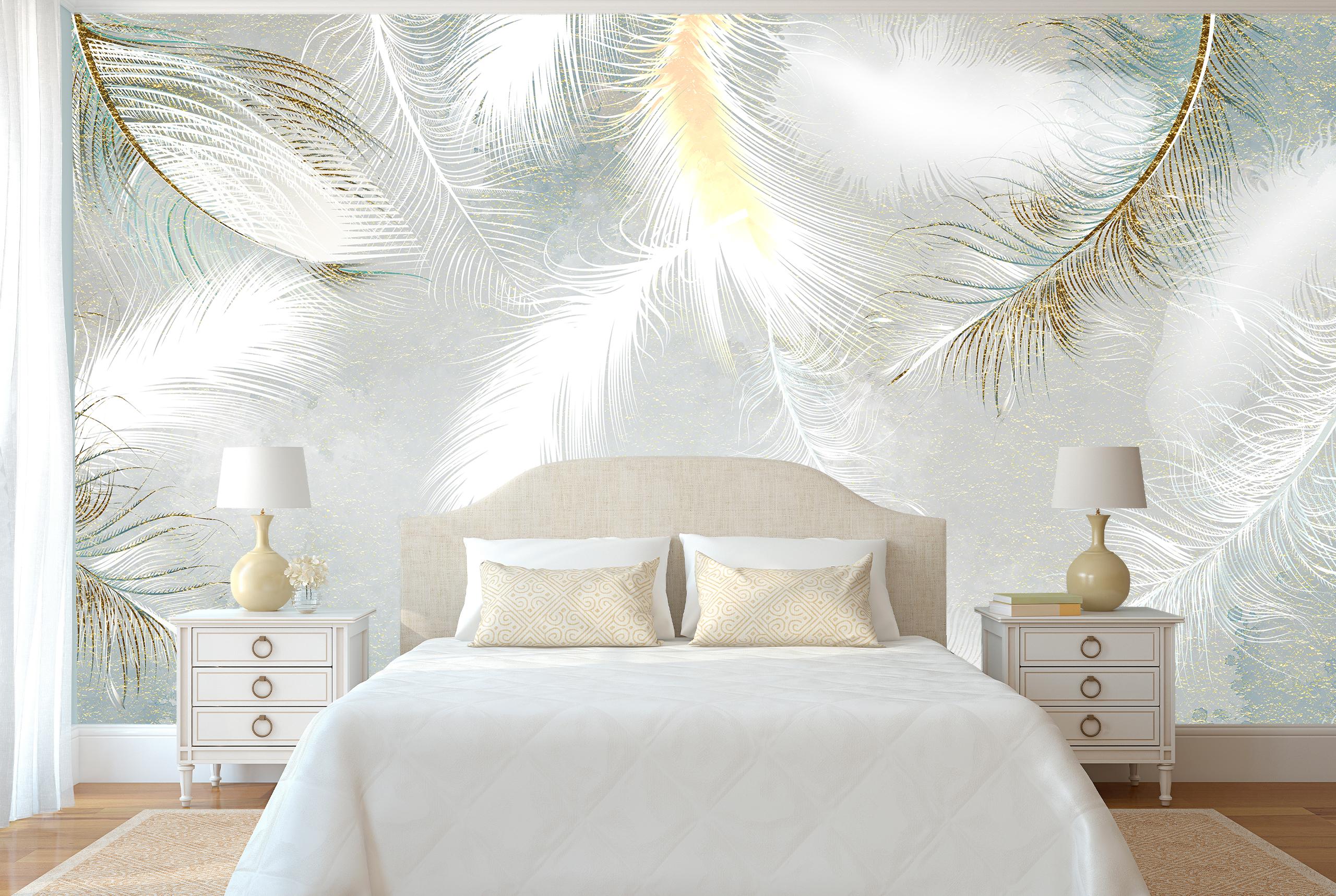 

Виниловые Фотообои Walldeco Нежные перья 475x300 Жаккард